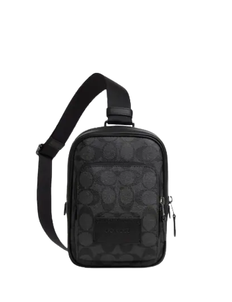 Coach Track Pack 14 In Signature Canvas