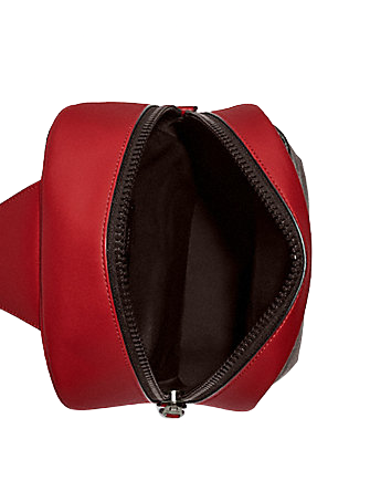 Coach Westway Pack In Colorblock Signature Canvas With Coach Patch