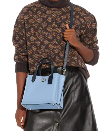 Coach Willow Tote 24 In Colorblock