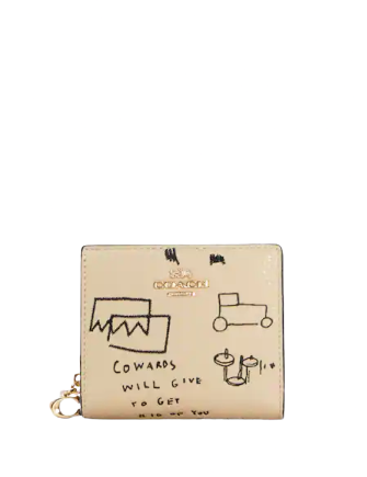 Coach X Jean Michel Basquiat Snap Wallet