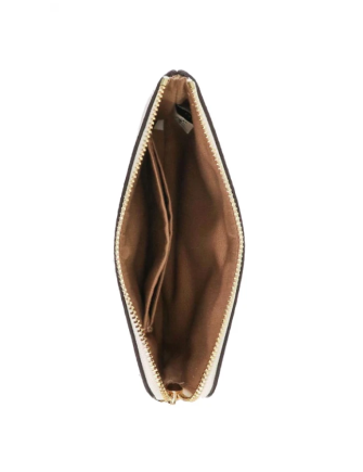 Coach Corner Zip Wristlet In Signature Canvas With Bee Print