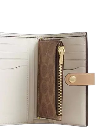 Coach 2 In 1 Wallet In Blocked Signature Canvas
