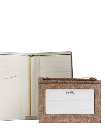 Coach 2 In 1 Wallet In Blocked Signature Canvas