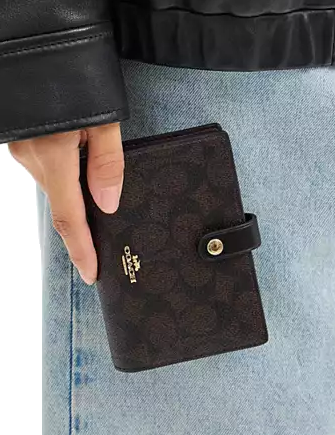 Coach 2 In 1 Wallet In Blocked Signature Canvas