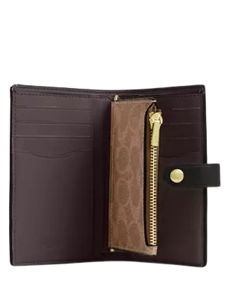 Coach 2 In 1 Wallet In Blocked Signature Canvas