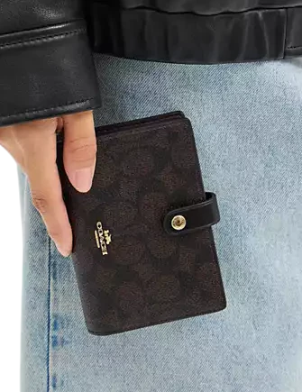 Coach 2 In 1 Wallet In Blocked Signature Canvas