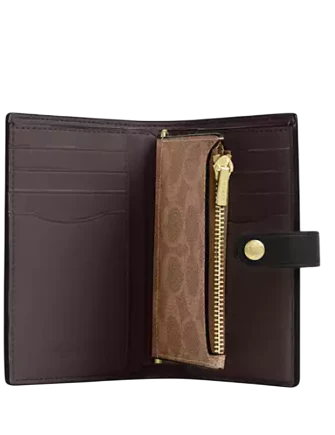 Coach 2 In 1 Wallet In Blocked Signature Canvas