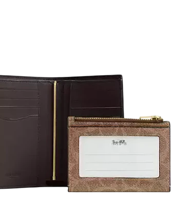 Coach 2 In 1 Wallet In Blocked Signature Canvas