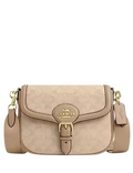 Coach Amelia Saddle Bag With Signature Canvas
