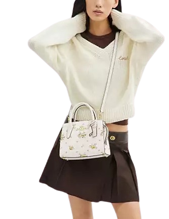 Coach Andrea Carryall Bag With Floral Print