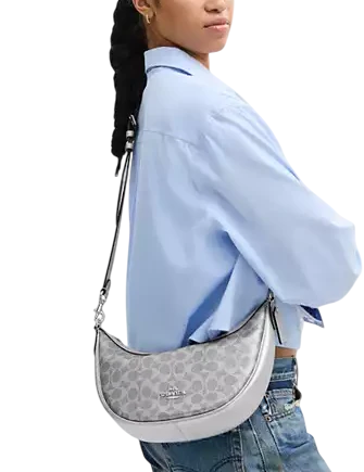 Coach Aria Shoulder Bag In Signature Canvas