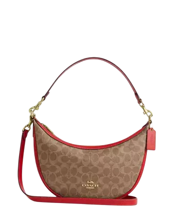 Coach Aria Shoulder Bag In Signature Canvas