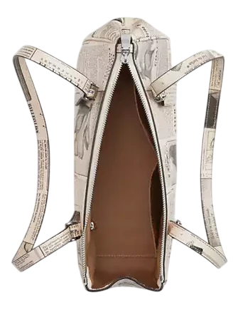 Coach Asher Shoulder Bag With Newspaper Print