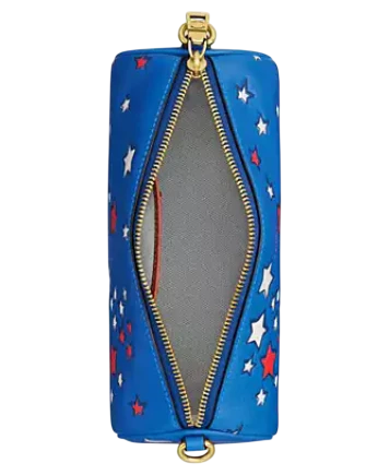 Coach Barrel Bag With Americana Star Print