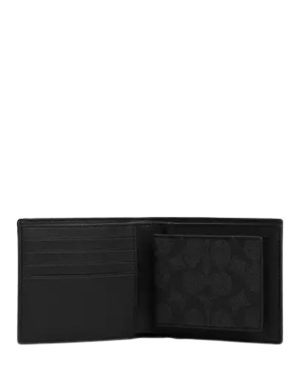 Coach Boxed 3 In 1 Wallet Gift Set In Signature Canvas