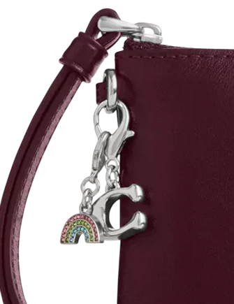 Coach Boxed Corner Zip Wristlet With Charms