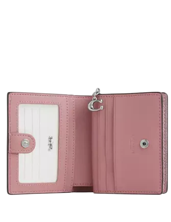 Coach Boxed Snap Wallet And Picture Frame Charm In Signature Canvas