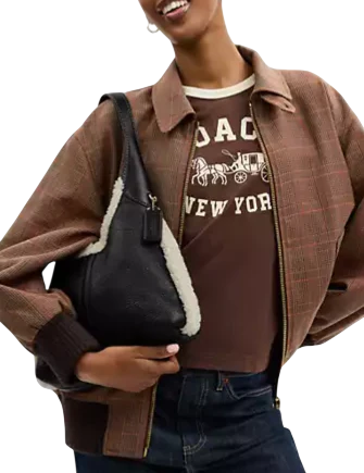 Coach Brooklyn Shoulder Bag 28 In Shearling