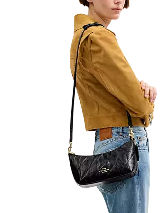 Coach Caitlin Shoulder Bag With Quilting