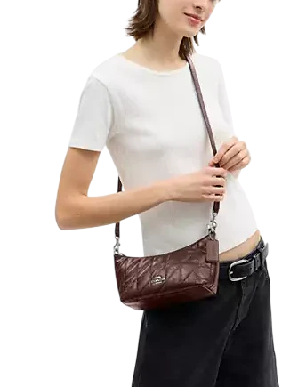 Coach Caitlin Shoulder Bag With Quilting