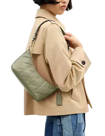 Coach Caitlin Shoulder Bag With Quilting