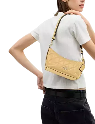 Coach Caitlin Shoulder Bag With Quilting