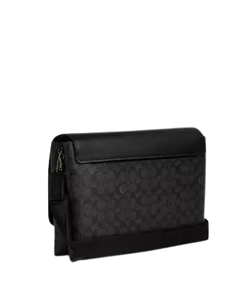 Coach Caleb Messenger Bag In Signature Canvas