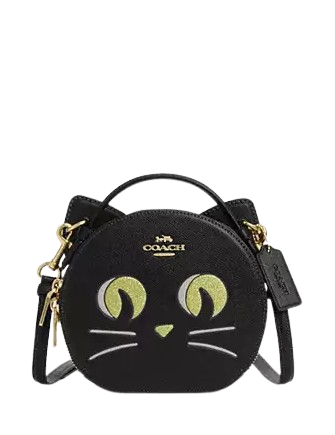 Coach Canteen Crossbody Bag With Halloween Cat