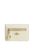 Coach Card Case With Charm In Signature Leather