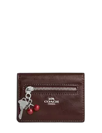 Coach Card Case With Charms