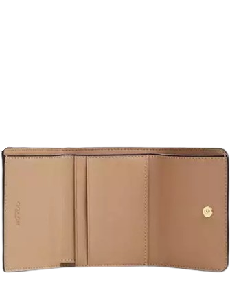 Coach Card Holder Wallet In Blocked Signature Canvas