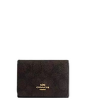 Coach Card Holder Wallet In Blocked Signature Canvas
