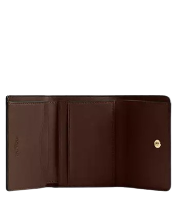Coach Card Holder Wallet In Blocked Signature Canvas