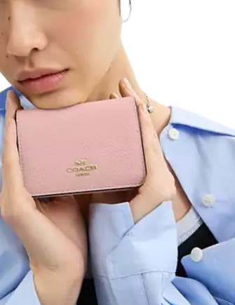 Coach Card Holder Wallet In Signature Canvas