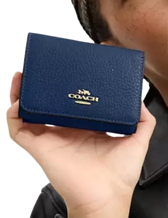 Coach Card Holder Wallet In Signature Canvas