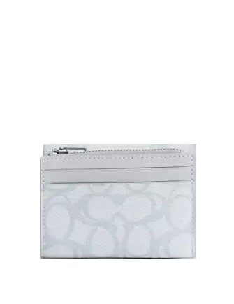 Coach Card Holder Wallet In Sketch Signature Canvas