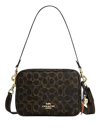 Coach Carey Crossbody Bag In Loved Signature Canvas With Charms