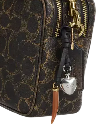 Coach Carey Crossbody Bag In Loved Signature Canvas With Charms