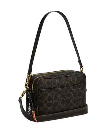 Coach Carey Crossbody Bag In Loved Signature Canvas With Charms