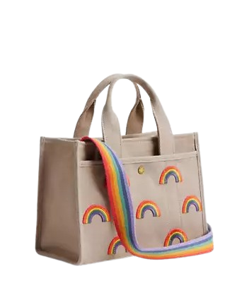Coach Cargo Tote Bag 26 With Rainbow