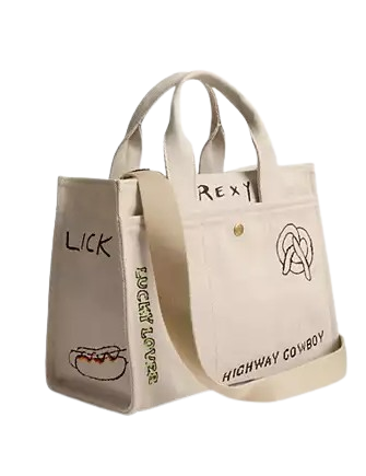 Coach Cargo Tote Bag With Sketch Print