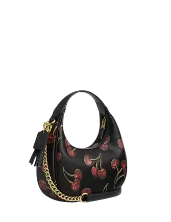 Coach Carmen Mini Crossbody Bag With Cherry Print