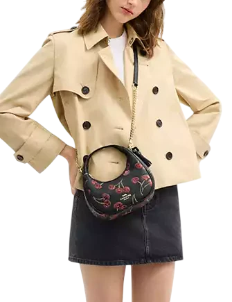 Coach Carmen Mini Crossbody Bag With Cherry Print