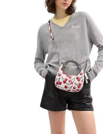 Coach Carmen Mini Crossbody Bag With Cherry Print