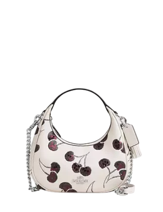 Coach Carmen Mini Crossbody Bag With Cherry Print