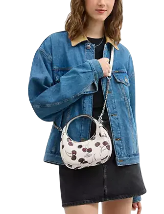 Coach Carmen Mini Crossbody Bag With Cherry Print