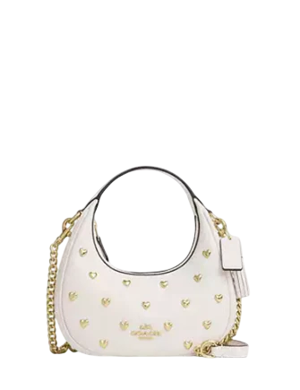 Coach Carmen Mini Crossbody Bag With Heart Rivets