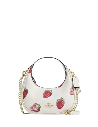 Coach Carmen Mini Crossbody Bag With Strawberry Print