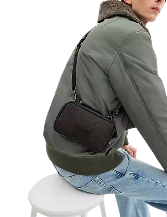 Coach Carrier Phone Crossbody In Signature Canvas