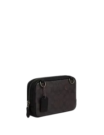 Coach Carrier Phone Crossbody In Signature Canvas